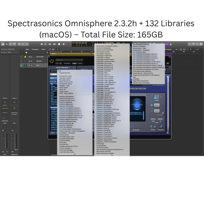 Omnisphere 2 synthesis engine interface with dual layers and modulation routing