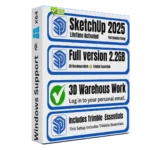 SketchUp Pro 2025 Full Package with Trimble Scan Essentials lifetime licence Sofryx