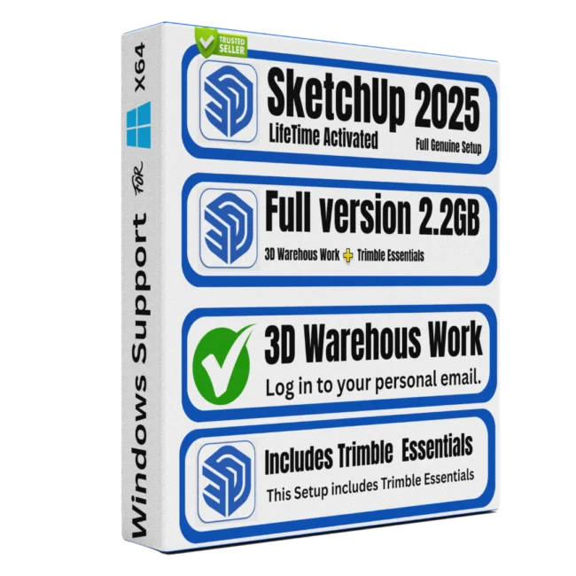 SketchUp Pro 2025 Full Package with Trimble Scan Essentials lifetime licence Sofryx