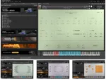 Kontakt Factory Library 2 Beats collection showing 288 drum grooves and kit controls