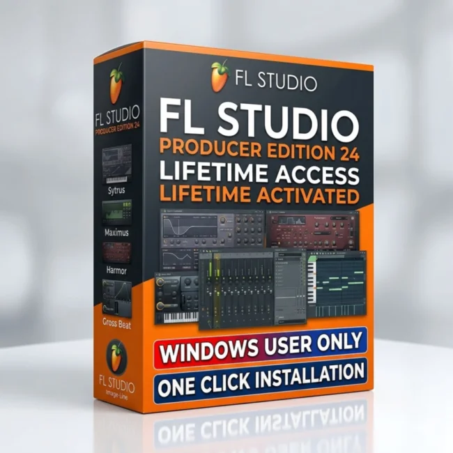 FL Studio Producer Edition 2024 music production software interface showing playlist and piano roll