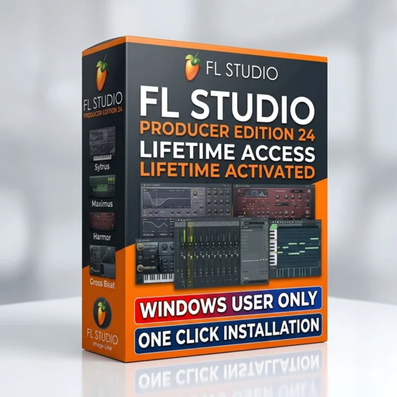 FL Studio Producer Edition 2024 music production software interface showing playlist and piano roll