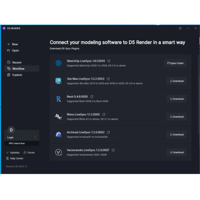 D5 Render stunning materials library showing wood, glass, metal, and professional finishes