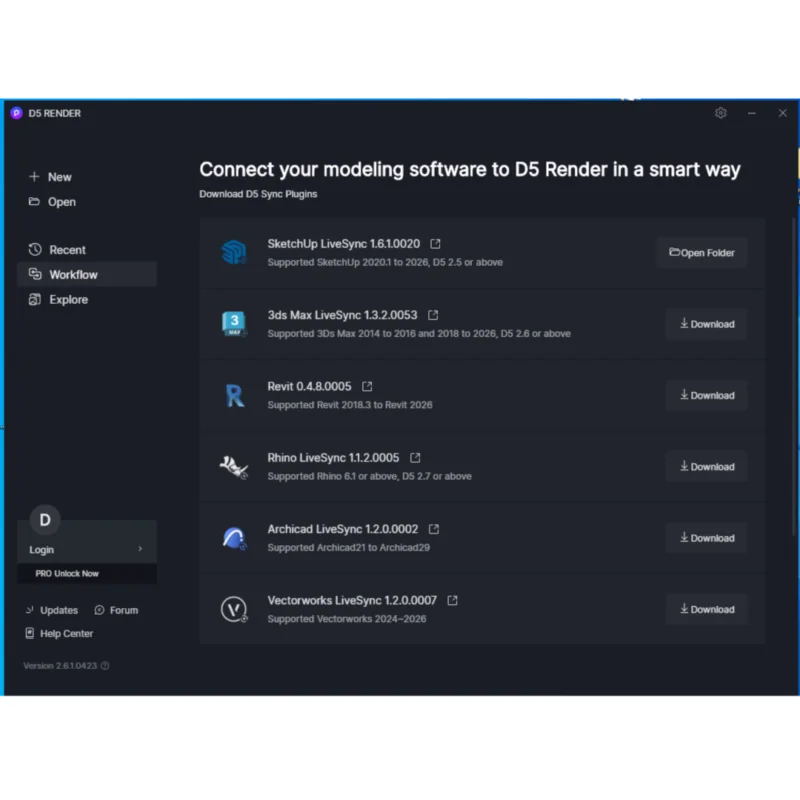 D5 Render stunning materials library showing wood, glass, metal, and professional finishes