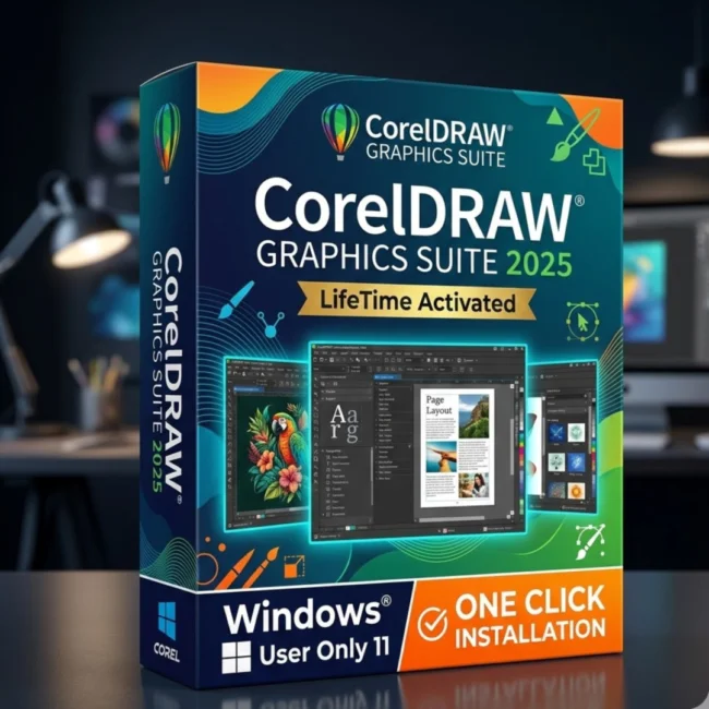 CorelDRAW Graphics Suite 2025 professional graphic design software on Sofryx