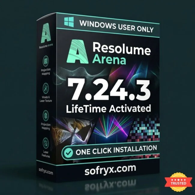 Resolume Arena 7.24.3 lifetime licence VJ software projection mapping Sofryx