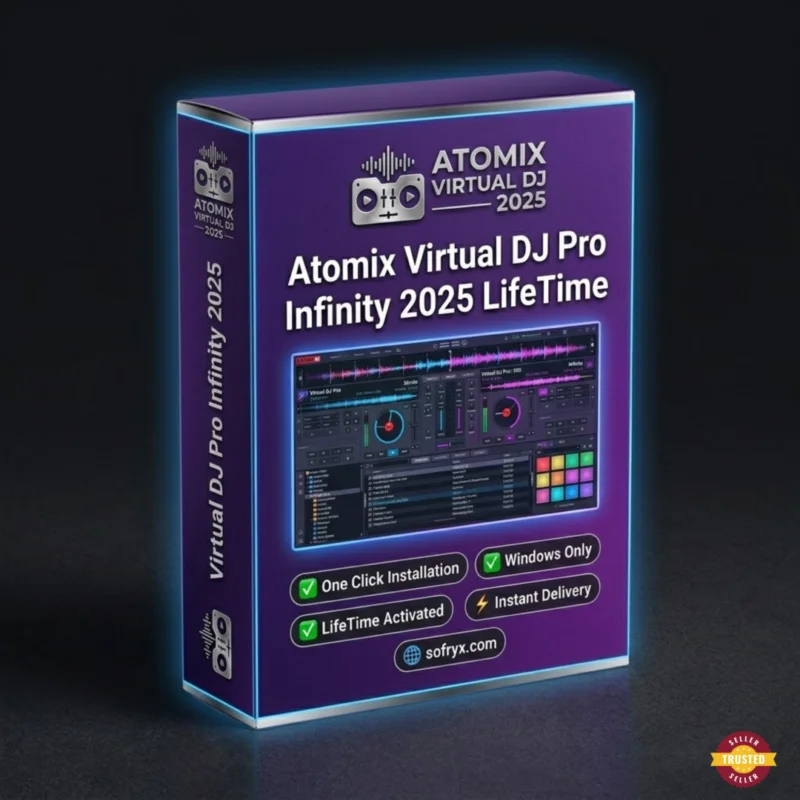 VirtualDJ Pro Infinity 8.2 lifetime licence professional DJ mixing software Sofryx